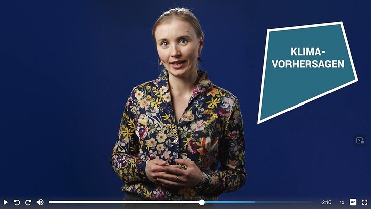 Screenshot from the video of Yulia Polkova